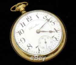 E28 HAMILTON 946 18s 23j Antique Railroad Grade Pocket Watch c. 1908