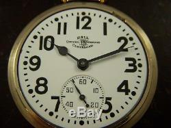 EARLY 1944 999B BALL HAMILTON Pocket Watch 16s 21j S/N 1B750 Ball Case Running