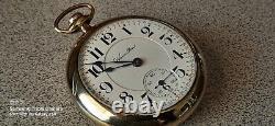 EXCEPTIONAL 1924 HAMILTON 940 21j MONTGOMERY DIAL RR 18S POCKETWATCHKEEPS TIME