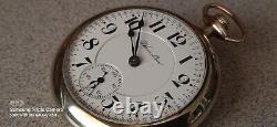 EXCEPTIONAL 1924 HAMILTON 940 21j MONTGOMERY DIAL RR 18S POCKETWATCHKEEPS TIME