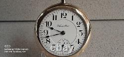 EXCEPTIONAL 1924 HAMILTON 940 21j MONTGOMERY DIAL RR 18S POCKETWATCHKEEPS TIME