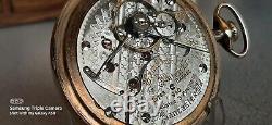 EXCEPTIONAL 1924 HAMILTON 940 21j MONTGOMERY DIAL RR 18S POCKETWATCHKEEPS TIME