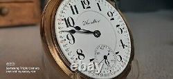 EXCEPTIONAL 1924 HAMILTON 940 21j MONTGOMERY DIAL RR 18S POCKETWATCHKEEPS TIME