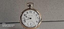 EXCEPTIONAL 1924 HAMILTON 940 21j MONTGOMERY DIAL RR 18S POCKETWATCHKEEPS TIME