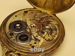 Early 1928 Hamilton Masterpiece 18K Solid Yellow Gold 23 Jewels Pocket Watch
