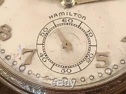 Excellent 1936 Hamilton 17J GF Pocket Watch PACKARD ASK THE MAN WHO OWNS ONE