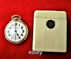 Excellent Hamilton 992b Railroad Pocket Watch Iwith Original Flip-top Box