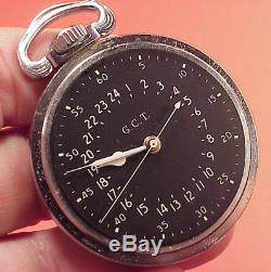 GCT Original 16s Hamilton 4992B Navigational A F Pocket Watch 1950. Great case