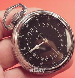 GCT Original 16s Hamilton 4992B Navigational A F Pocket Watch 1950. Great case