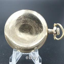 Gold 1916 HAMILTON 17 Jewel Grade 974 Pocket Watch 16s Bold Roman Nums MINT Dial