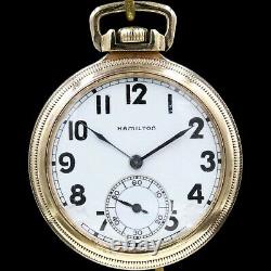 Gold 1916 Hamilton 21 Jewel RAILROAD Grade 992 Pocket Watch Large 16s Antique