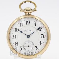 Gold 1921 Hamilton 21 Jewel 992 RAILROAD Grade Pocket Watch Mechanical USA 16s