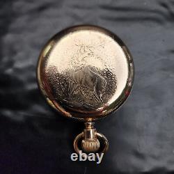 Gold Filled Hamilton GR992 21J Open Face Pocket Watch Vintage