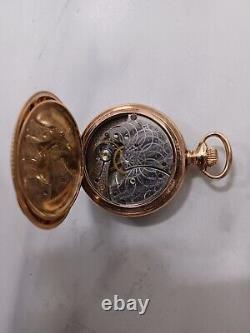 Gold Plated Pocket Watch Tri Color. American Waltham Watch Co. Made1881 to 1882