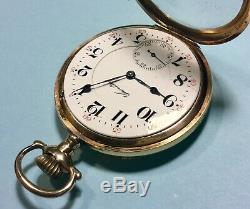 Gorgeous 1908 Hamilton 990 Pocket Watch 21j 16s Gold Filled Triple Hinged case