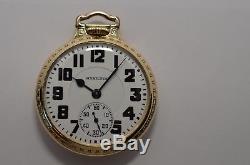Gorgeous Hamilton 992-B Railroad Pocket Watch, Rare Porcelain Fat Boy Dial
