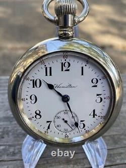 Gorgeous Hamilton Grade 940 18s 21j Mod 1 Railroad Gr Pocket Watch Serial 417781