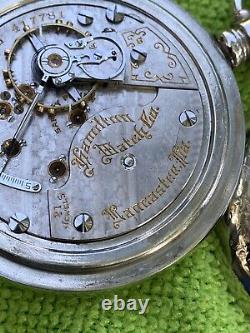 Gorgeous Hamilton Grade 940 18s 21j Mod 1 Railroad Gr Pocket Watch Serial 417781