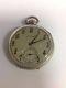 Hamilton 14k White Gold Pocket Watch Antique With Blue Steel Hands Reduced