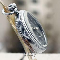 HAMILTON 1940's MODEL23 Military Pocket Watch Chronograph hand-winding Japan F/S