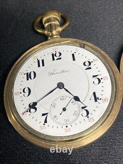 HAMILTON 21J Railroad 992 Pocket Watch 16s Lever Set 1914 Vtg Works