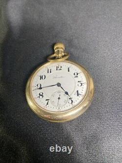 HAMILTON 21J Railroad 992 Pocket Watch 16s Lever Set 1914 Vtg Works