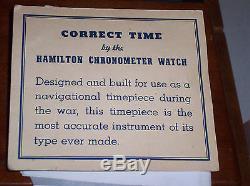 Hamilton #22 Navigation Watch 35 Size Both Boxes