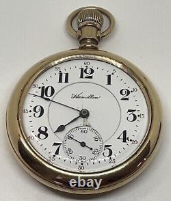 HAMILTON 992 POCKET WATCH 1913 21 Jewels 16s 5 Positions Runs