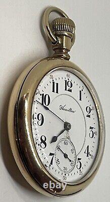 HAMILTON 992 POCKET WATCH 1913 21 Jewels 16s 5 Positions Runs