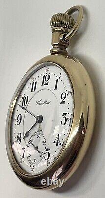 HAMILTON 992 POCKET WATCH 1913 21 Jewels 16s 5 Positions Runs