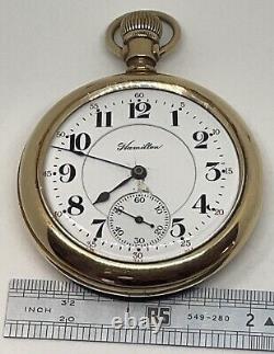 HAMILTON 992 POCKET WATCH 1913 21 Jewels 16s 5 Positions Runs