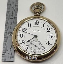 HAMILTON 992 POCKET WATCH 1913 21 Jewels 16s 5 Positions Runs