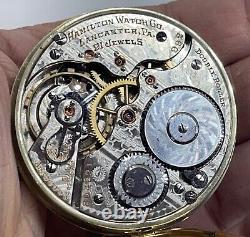 HAMILTON 992 POCKET WATCH 1913 21 Jewels 16s 5 Positions Runs