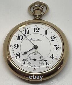 HAMILTON 992 POCKET WATCH 1913 21 Jewels 16s 5 Positions Runs