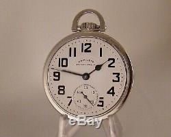 HAMILTON 992B RAILWAY SPECIAL 21j STAINLESS STEEL OPEN FACE 16s RR POCKET WATCH