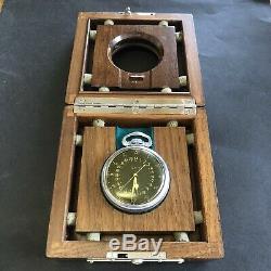 HAMILTON Military Army G. C. T. 22j 4992B NAVIGATION Pocket Watch with ORIGINAL BOX