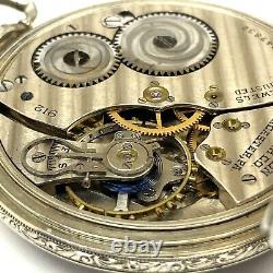 HAMILTON Size 12s Pocket Watch 14KT GF Case 17 Jewel Grade 912 Parts or Repair