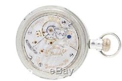 HUGE 1902 Hamilton 21 Ruby Jewel RAILROAD Grade 940 Pocket Watch 18s Silverode