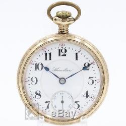 HUGE Gold 1907 Hamilton 21 Ruby Jewel RAILROAD Grade 940 Pocket Watch 18s USA