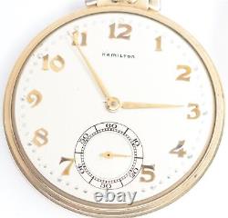Hamilton 10 Size Pocket Watch 17 Jewel Grade 917 in Hamilton signed Case MF19