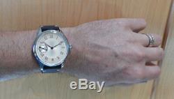 Hamilton 10s 1946 Pocket Watch Marriage Conversion 44mm cal 917 SS Wrist Watch