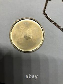 Hamilton 10s 917 Movement 14k G. F. Pocket Watch Original Case Works (LOOK)