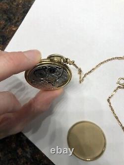 Hamilton 10s 917 Movement 14k G. F. Pocket Watch Original Case Works (LOOK)
