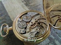 Hamilton 12s Pocket Watch, 19 jewels, ADJUSTED 5 POSITIONS, 900 movement