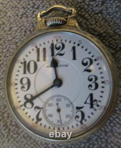 Hamilton 14 Karat Gold Filled 21 Jewels 992E Pocket Watch Wadsworth 160-67HHH