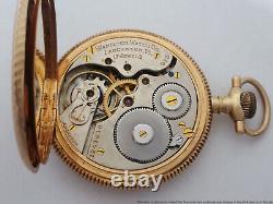 Hamilton 14k Gold Masonic Freemason Rare Mens Antique Hunter Pocket Watch