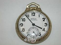 Hamilton 16 Size 23 Jewel Model 950B Railroad Pocket Watch. 112M