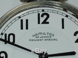 Hamilton 16 Size 23 Jewel Model 950B Railroad Pocket Watch. 85J