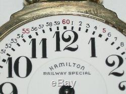 Hamilton 16 Size 23 Jewel Model 950B open face railroad Pocket Watch. 130A