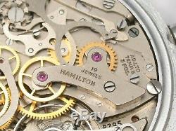 Hamilton 16 Size Military Chronograph Model 23 Pocket Watch. 110Y